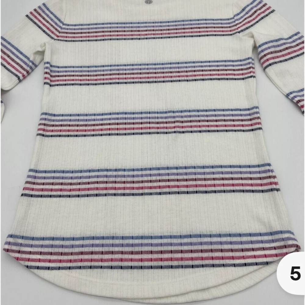 *Like NEW*. Talbots Long Sleeve Crew Neck Cotton T-shirt Size 3X, Curved Hem